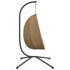 vidaXL Hanging Egg Chair with Stand Taupe Fabric and Steel