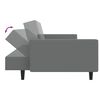 vidaXL 2-Seater Sofa Bed Light Grey Velvet