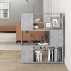 vidaXL Book Cabinet Room Divider Concrete Grey 80x24x94 cm Engineered Wood