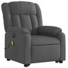 vidaXL Electric Stand up Massage Recliner Chair Dark Grey Fabric