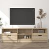 vidaXL TV Cabinet Sonoma Oak 150x33.5x45 cm Engineered Wood
