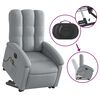 vidaXL Electric Stand up Massage Recliner Chair Light Grey Fabric