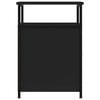 vidaXL Bedside Cabinet Black 40x42x60 cm Engineered Wood