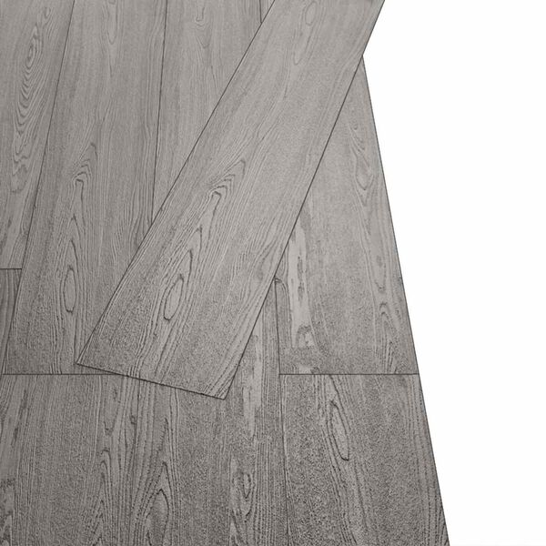 vidaXL Flooring Planks 36 pcs Dark Grey 5.02 m&sup2; PVC