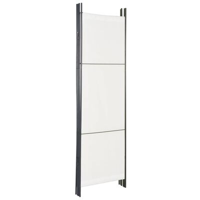 vidaXL 4-Panel Room Divider White 200x180 cm