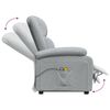 vidaXL Stand up Massage Chair Light Grey Fabric