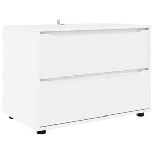 vidaXL Storage Cabinet 80 x 48 x 57 cm Engineered Wood White