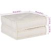 vidaXL Modular Sofa Unit Cream 70x70x36 Fabric