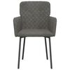 vidaXL Dining Chairs 2 pcs Dark Grey Velvet