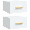 vidaXL Wall-mounted Bedside Cabinets 2 pcs White 35x35x20 cm