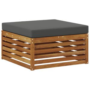 vidaXL Outdoor Footstool Solid Acacia Wood Natural
