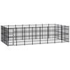 vidaXL Outdoor Dog Kennel Steel 29,49 m&sup2;