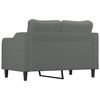 vidaXL 2-Seater Sofa Dark Grey 120 cm Fabric
