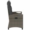 vidaXL Garden Bench with Pillow Grey and Dark Grey 105 x 60 x 112 cm