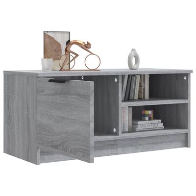vidaXL TV Cabinet Grey Sonoma 80x35x36.5 cm Engineered Wood