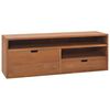 vidaXL TV Cabinet 110x30x40 cm Solid Teak Wood