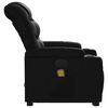 vidaXL Stand up Massage Recliner Chair Black Faux Leather