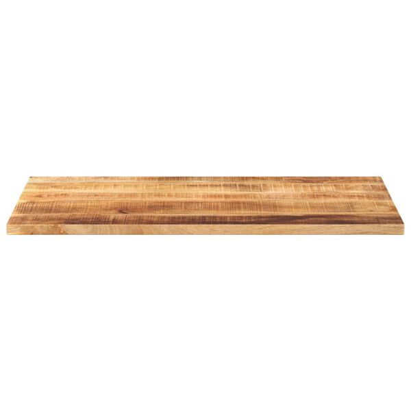 vidaXL Table Top 100x60x1.5 cm Rectangular Solid Wood Rough Mango