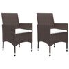 vidaXL 5 Piece Garden Dining Set Brown