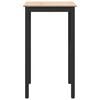 vidaXL Bar Table Natural 70 x 70 x 105 cm Solid Pine Wood