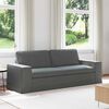 vidaXL Sofa Dark Grey 222 x 80 x 82 cm Fabric
