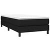 vidaXL Box Spring Bed with Mattress Black 106x203 cm King Single Size Fabric