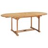 vidaXL Extending Garden Table 150-200x100x75 cm Solid Teak Wood
