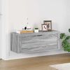 vidaXL Wall Shoe Cabinet Grey Sonoma 100x35x38 cm Engineered Wood