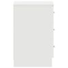 vidaXL Bedside Cabinet White 38x35x56 cm Engineered Wood