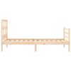 vidaXL Bed Frame without Mattress Single Solid Wood