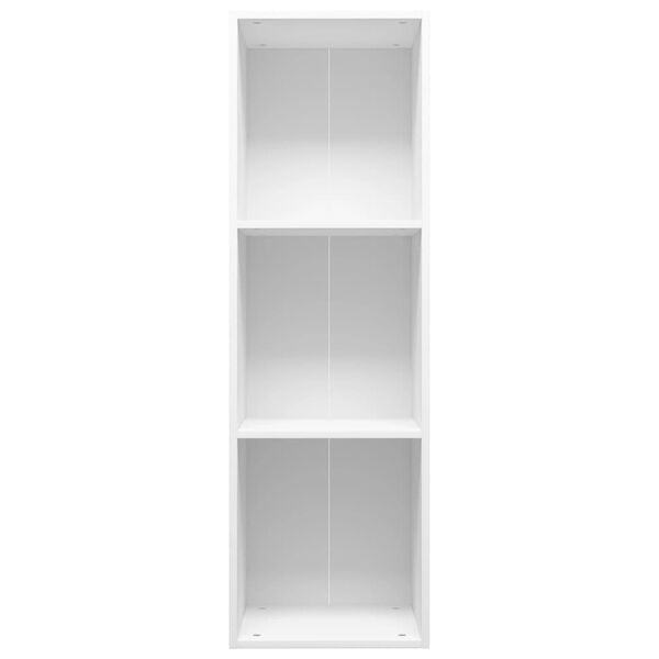 vidaXL Book Cabinet/TV Cabinet White 36x30x114 cm Engineered Wood