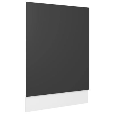 vidaXL Dishwasher Panel Grey 45x3x67 cm Engineered Wood