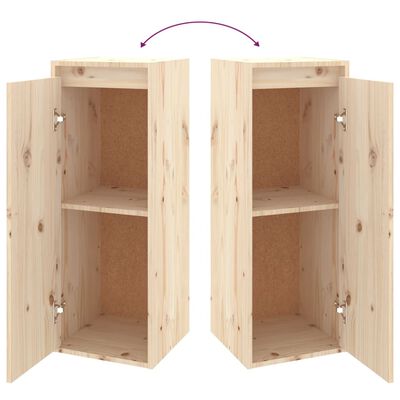 vidaXL Wall Cabinet 30x30x80 cm Solid Wood Pine