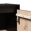 vidaXL Wall Cabinets 2 pcs Black 30x30x60 cm Solid Wood Pine
