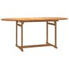 vidaXL 9 Piece Garden Dining Set Solid Wood Teak