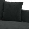 vidaXL 2-Seater Sofa Black 140 cm Velvet