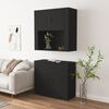vidaXL Highboard Black Engineered Wood