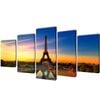 vidaXL Canvas Wall Print Set Eiffel Tower 200 x 100 cm