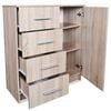 vidaXL Sideboard Engineered Wood 79x35x88 cm Oak