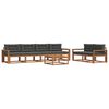 vidaXL Outdoor Sofa Set 7 pcs Natural and Anthracite