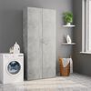 vidaXL Storage Cabinet Concrete Grey 80x35.5x180 cm Engineered Wood