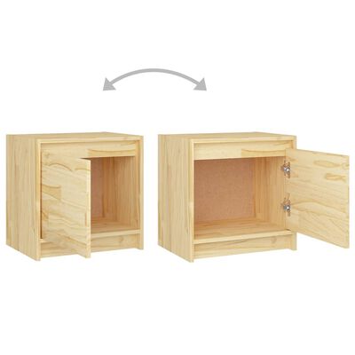 vidaXL Bedside Cabinets 2 pcs 40x30.5x40 cm Solid Pinewood