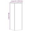 vidaXL Plant Stand Artisan Oak 33x33x100 cm Engineered Wood
