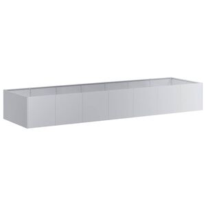 vidaXL Planter 280x80x40 cm Galvanised Steel