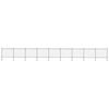 vidaXL Garden Fence with Hoop Top Steel 1506x150 cm Black