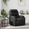 vidaXL Massage Recliner Chair Black Faux Leather