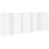 vidaXL H-Shaped Gabion Planter Steel Wire 260x40x100 cm
