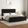 vidaXL Bed Frame without Mattress Black 152x203 cm Queen Velvet