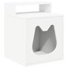 vidaXL Cat House White 42.5 x 40 x 53.5 cm Engineered Wood