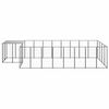 vidaXL Dog Kennel Black 10.89 m&sup2; Steel